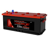 Аккумулятор UNICORN RED-210 Ач 1400А прямая полярность
