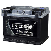 Аккумулятор UNICORN GRAY 60 Ач 500А прямая полярность																							