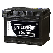Аккумулятор UNICORN BLACK 60 Ач 480А прямая полярность