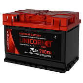 Аккумулятор UNICORN RED 75 Ач 700А прямая полярность 